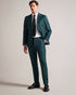 NORTHT-Trousers-With a pure Italian wool tonic and a sleek slim fit, NORTHT are pure sophistication. The front crease adds a subtle tailored edge to these trousers. Trousers Slim fit Pure Italian wool tonic Front crease Zip fastening with hook and bar Pockets Matching jacket: NORTHJ- Ted Baker Romania